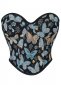 Blue Butterfly Printed Corset with Cups