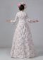 Victorian Bustle Floral Dresses Edwardian Historical Period Theater Costume 3