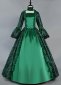 Renaissance Green Victorian 18th Century Dress Themed Tea Party Gown