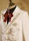 White Fashion Tuxedo Set for Weddings 6