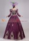 Unique Deep Wine Red Velvet Christmas Carnivale Ball Gown 3