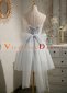 Blue Tulle Homecoming Dresess Customize Women Mini Cocktail Gowns 5
