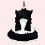 Black Long Sleeves Cosplay Maid Dress Uniform