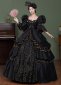 Renaissance Black Dark Fantasy Witch Halloween 17th Century Gown Costumes