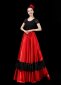 Belly Dance Skirt Satin Flamenco Skirts Full Circle Skirt 1