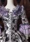 Purple Floral Brocade 18th Century Rococo Tea Party Victorian Lolita Ball Gown 6
