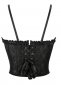 Black Bandage Brocade Jacquard Bust Corset 2