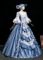 Blue Masked Prom Party Dress Masquerade Gown 2