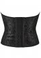Black Jacquard Sexy Overbust Corset 1