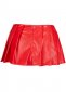 6XL Red Black Fashion Leather Corset and Skirt 3