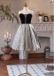 Black Off the Shoulder Jacquard Evening Dress