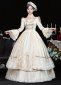 White Drama Stage Costumes Princess Masquerade Adult Ceremony Party Dresses 1