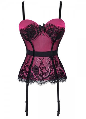 Sexy Corset Lace Cap Lingerie