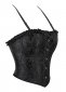 Black Bandage Brocade Jacquard Bust Corset 1