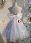 Blue Tulle Homecoming Dresess Customize Women Mini Cocktail Gowns 2