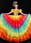 Women Colorful Ruffled Tulle Dresses Samba Carnival Dance Costumes