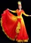 Holiday Carnival Women Flame Ball Gown 1