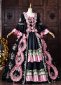 Rococo Black Floral Printed Satin Masquerade Dress Lolita Costume 2