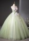Applique Glitter Tulle Holiday Party Dress 1