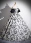 Vintage Off The Shoulder Corset Formal Dresses
