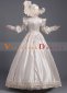 Champagne Vintage Wedding Ball Gown Renaissance Costume with Hat 3