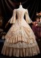 Champagne Masked Bal Gown Prom Dress 4