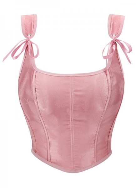 Victorian Inspired Pink Overbust Shoulder Straps