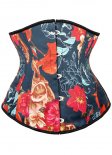 Vintage Women Printed Ceinture Underbust Corset