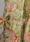 Renaissance Colonial Kids Green Floral Brocade Long Sleeve Girls Victorian Dress 6
