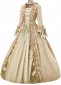 Champagne Jacquard Victorian Dress
