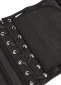 Victorian Black Jacquard Brocade Underbust Corset 4