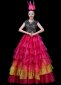 Super Large Skirt Tulle Ruffled Dresses For Samba Dance 1