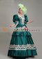 Green Southern Belle Rococo Wedding Dress Theater Costume 2