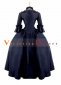 Black Long Sleeve Renaissance Bow Gothic Victorian Dress 2