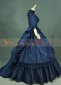 Blue Long Sleeve French Victoiran Bustle Marie Antoinette Dress 2