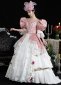 Pink Masquearde Ball Dress Gown
