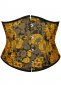 Yellow Jacquard Brocade Underbust Corset