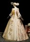 Gold Renaissance Victorian Masked Prom Party Dress