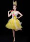 Women Sexy Party Carnival Tulle Yellow Tutu Dresses