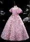 Pink Girls Party Dress Bridesmaid Ball Gown 3 12 Years 1
