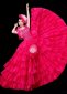 Rose Red Super Large Skirt Women Tulle Carnival Costume Dress