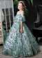 Children Green Sequin Strapless Prom Homecoming Ball Gown 3