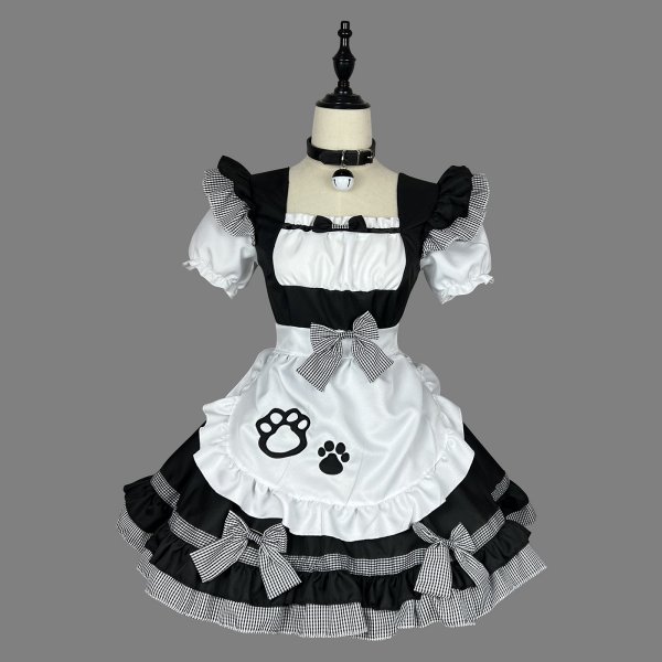 New Catgirl Cosplay Maid Outfit Plus Size Women Japanese Lolita Dress