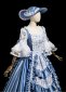 Blue Masked Prom Party Dress Masquerade Gown 4