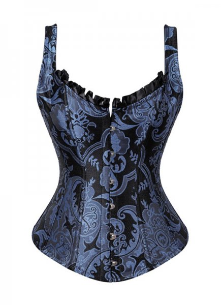 Historical Renaissance Jacquard Brocade Corset Vest