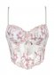 Sweetheart Embroidered Floral Spaghetti Straps Corset With Cups