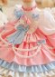 Spring Girls Pink Lolita Multi layered Ruffled Party Dress 1