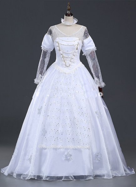 真新しいゴージャスな大人の女性プリンセスコスプレドレス服