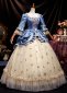 Renaissance Blue Masked Ball Gown Rococo Prom Dress 3