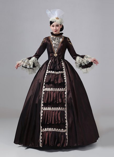 Vintage Historical Victorian Party Dress 17th 18th Century Masquerade Costume